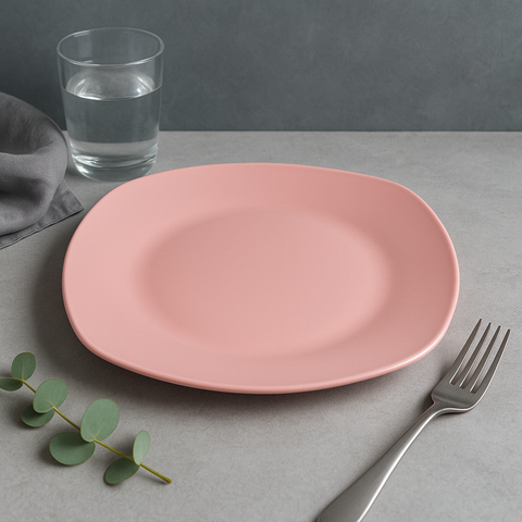 Square Rice Platter - Pink (5-6 persons)