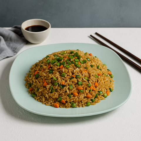 Square Rice Platter - Green (5-6 persons)