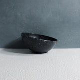 Angle Soup/ Cereal Bowl (Black Granite)