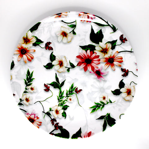 Dinner Plate (White Floral)
