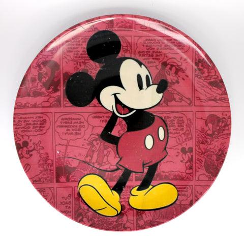 Kids Cartoon Plate (Mickey Mouse - Red)
