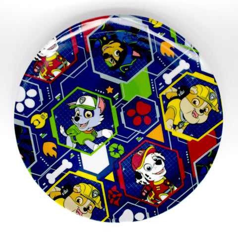 Kids Cartoon Plate (Paw Patrol Background)