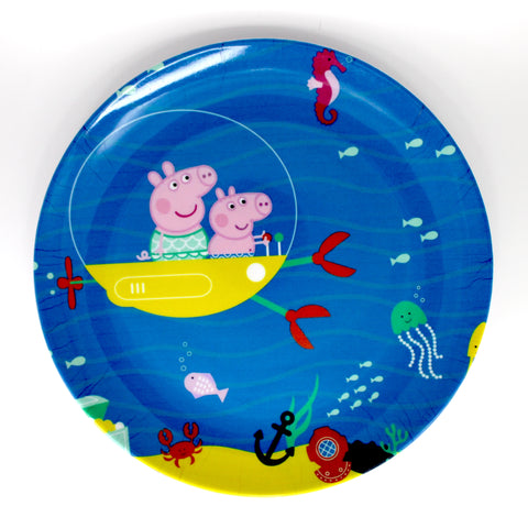 Kids Cartoon Plate (Peppa Pig - Under the Sea)