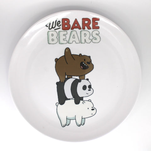 Kids Cartoon Plate (We Bare Bears - Bear Pile)