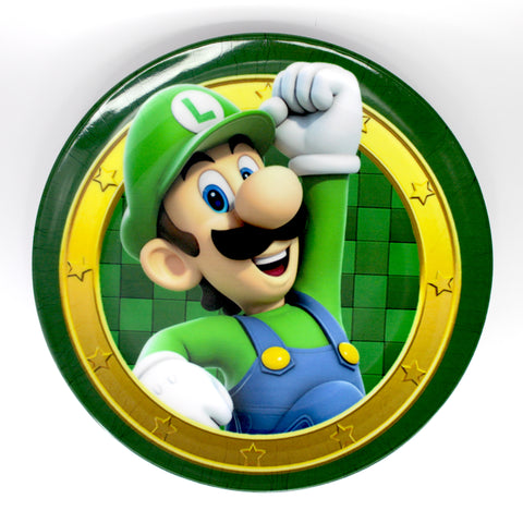 Kids Cartoon Plate (Super Mario - Luigi)