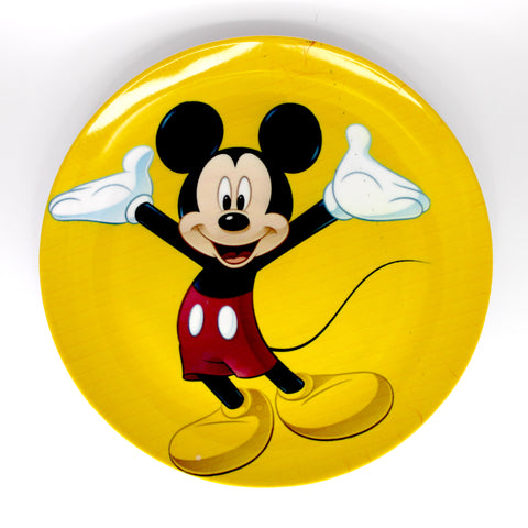 Kids Cartoon Plate (Mickey Mouse - Yellow)