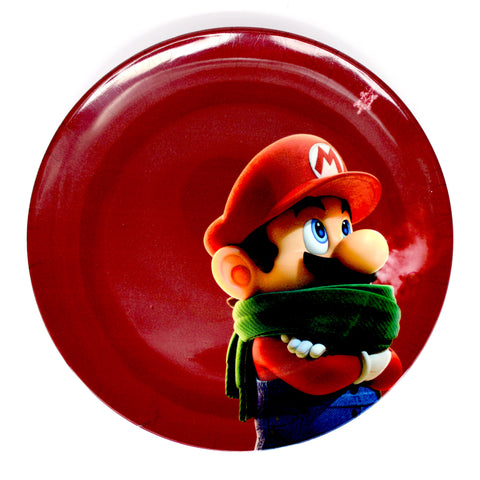 Kids Cartoon Plate (Super Mario - Red)