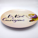 Kids Cartoon Plate (Tangled - Be Kind & Courageous)