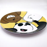 Kids Cartoon Plate (We Bare Bears - Selfie)