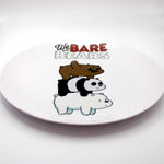 Kids Cartoon Plate (We Bare Bears - Bear Pile)