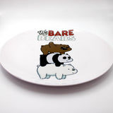 We Bare Bears White Plate