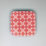 Square Coaster (Crimson Floralscape)