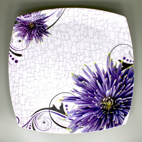 Dinner Plate (Purple Flower)