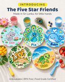 Kids Plate (Leo the Leopard | The Five Star Friends)