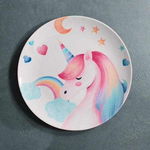 Kids Big Plate (Unicorn Color)