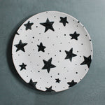 Kids Big Plate (Black Starburst)