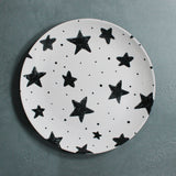 Kids Big Plate (Black Starburst)