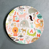 Kids Big Plate (Animal Letters)