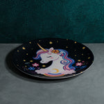 Kids Big Plate (Unicorn Black)