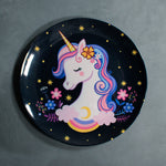 Kids Big Plate (Unicorn Black)