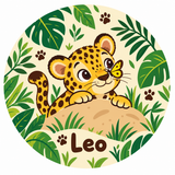 Kids Plate (Leo the Leopard | The Five Star Friends)