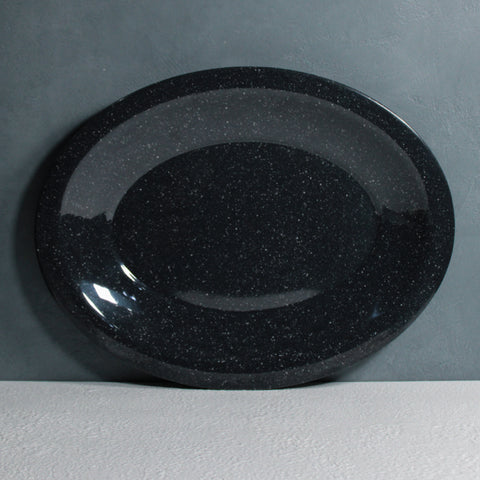Large Oval Rice Platter - Black Granite (5-6 persons)