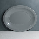 Large Oval Rice Platter - Grey (5-6 persons)