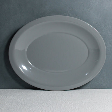 Large Oval Rice Platter - Grey (5-6 persons)