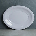 Large Oval Rice Platter - White (5-6 persons)