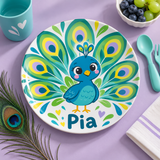 Kids Plate (Pia the Peacock | The Five Star Friends)