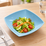 650ml Square Bowl (Light Blue)