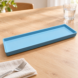 13" x 4.5" Rectangle Platter (Light Blue)