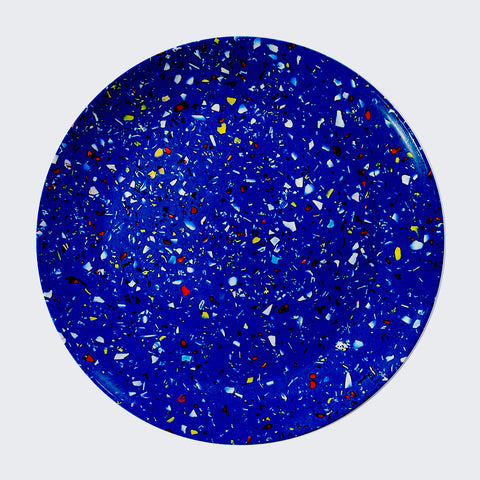 Dinner Plate (Confetti - Blue)