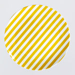 Dinner Plate (Stripes - Yellow)