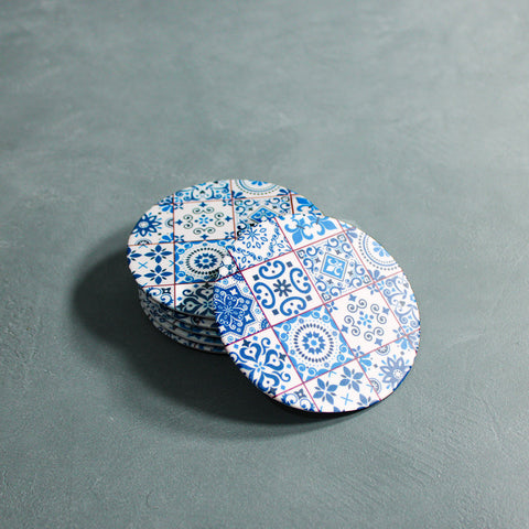 Pack of 6 Round Coasters (Mosaic Charm)