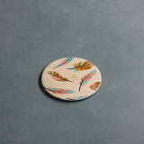 Pack of 6 Round Coasters (Whispering Feathers)