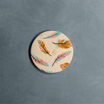 Pack of 6 Round Coasters (Whispering Feathers)