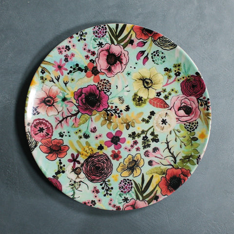 Dinner Plate (Flower Print)