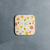 Pack of 6 Square Coasters (Bees N' Butterflies)