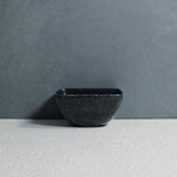 Square Dessert Bowl (Black Granite)