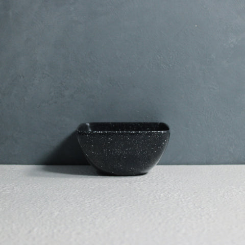 Square Dessert Bowl (Black Granite)