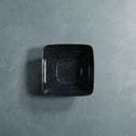 Square Dessert Bowl (Black Granite)