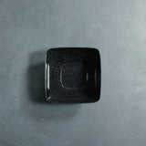 Square Dessert Bowl (Black Granite)