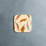 Square Coaster (Whispering Feathers)