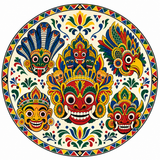 Souvenir Plate (Ambalangoda Masks)