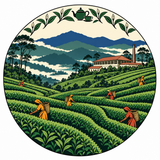 Souvenir Plate (Ceylon Tea Estate)