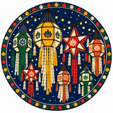 Souvenir Plate (Vesak Lanterns)
