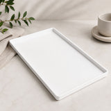 13" x 8" Rectangle Platter (White)