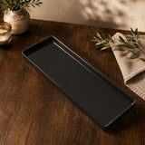 13" x 4.5" Rectangle Platter (Black)