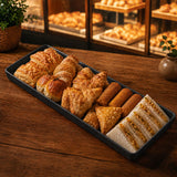 13" x 4.5" Rectangle Platter (Black)